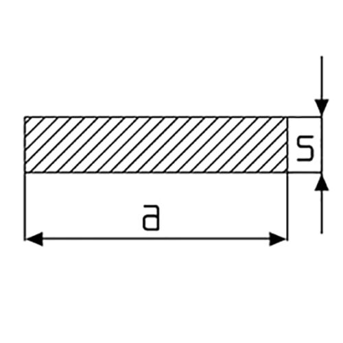 Profilo Piatto Cesoiato in Acciaio Inox