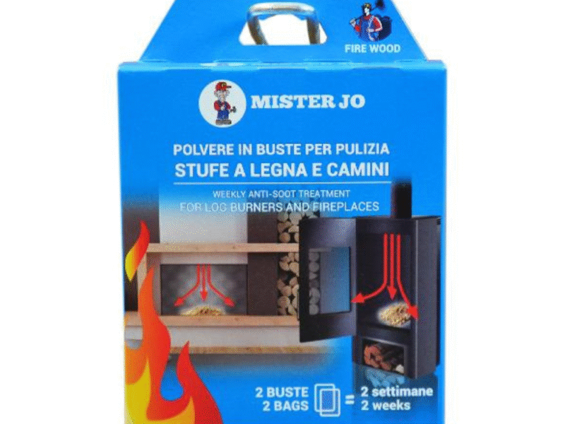 Mister Jo – Anti Fuliggine (2 buste da 70 g) FIRE WOOD Anti Fuliggine (2 buste da 70 g) Fire Wood - Mister Jo