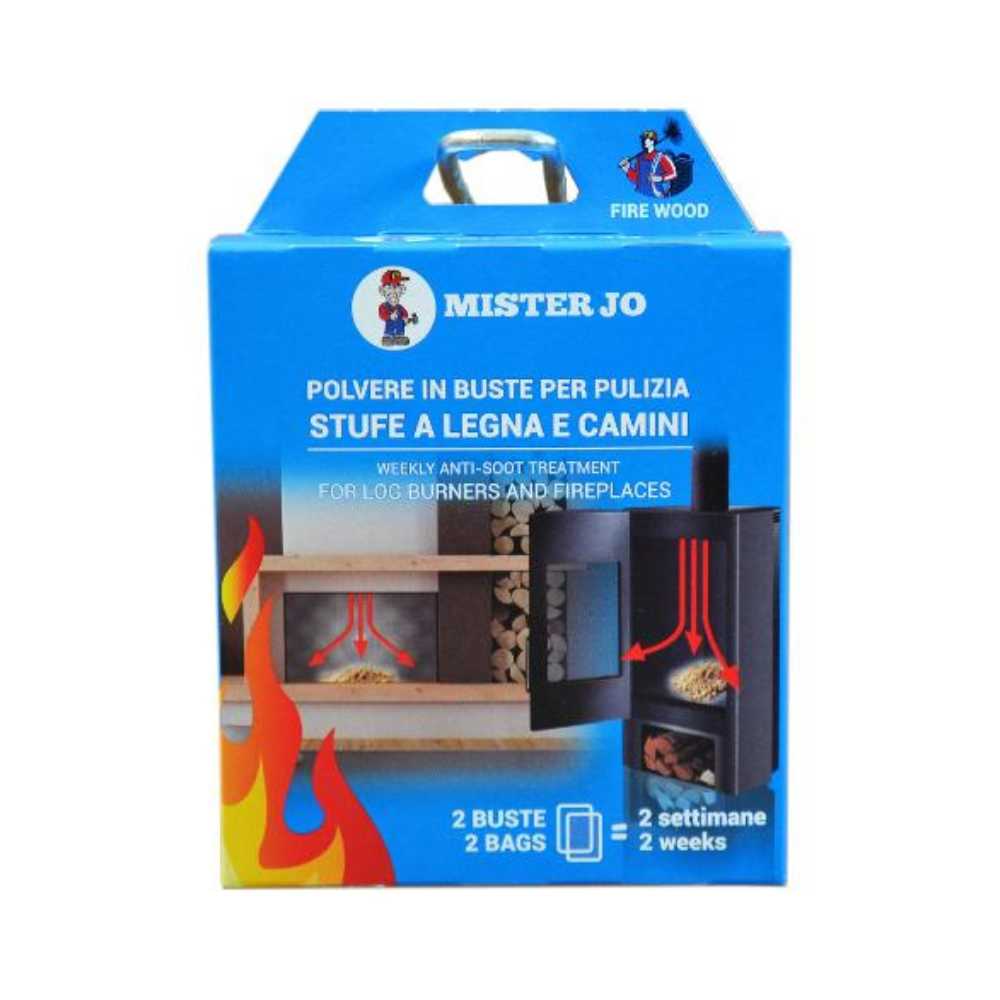 Anti Fuliggine (2 buste da 70 g) Fire Wood - Mister Jo