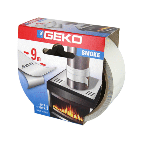 nastro-bianco-geko-alta temperatura Nastro Adesivo in Alluminio Alta Temperatura (40mm × 9m) - Bianco