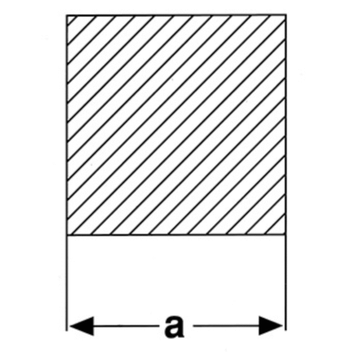 Barra Quadra in Acciaio Inox varie misure