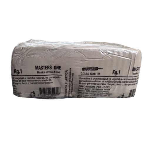 stucco per vetro grigio Mastice per Vetri Grigio all'olio di lino 1kg