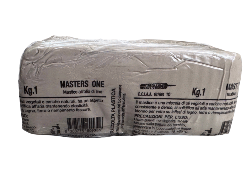 Mastice per Vetri Grigio all'olio di lino 1kg