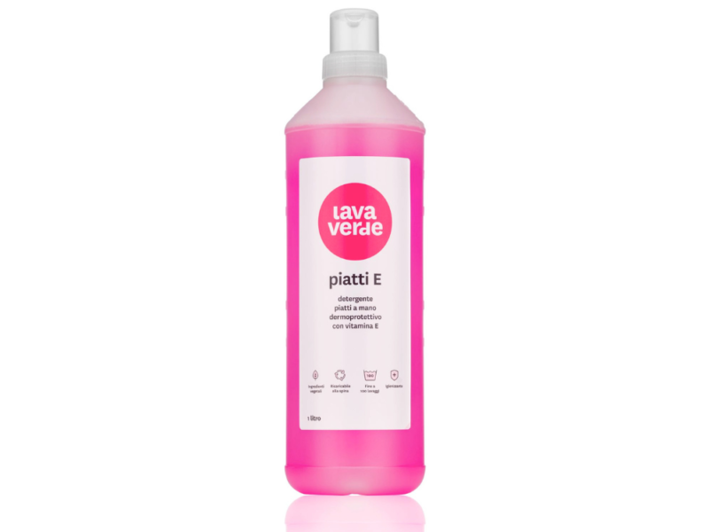 Piatti con Vitamina E – Detergente per stoviglie Lava Verde