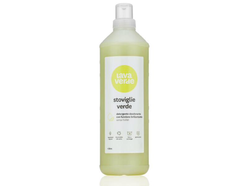 Stoviglie Verde – Detergente Liquido Ecologico per Lavastoviglie Lava Verde