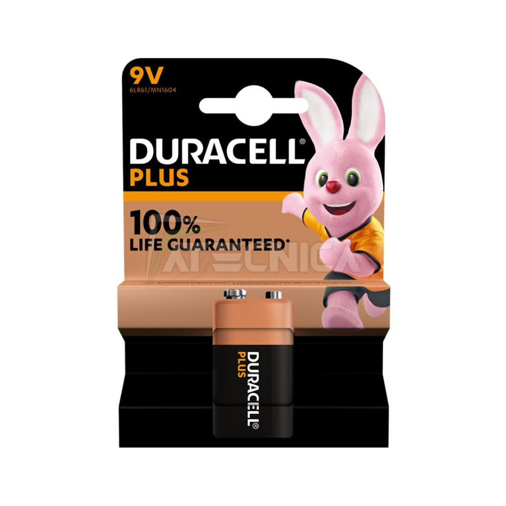 Batteria Duracell Plus 9V Alcalina - Confezione da 1