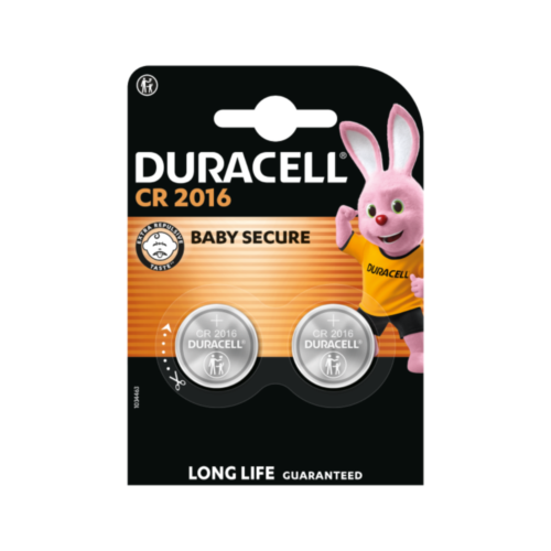 Batteria a Bottone Duracell CR2016 Litio 3V - Confezione da 2