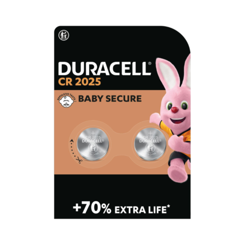 DURACELL_BOTTONE_CR2025_R2M Batteria a Bottone Duracell CR2025 Litio 3V - Confezione da 2