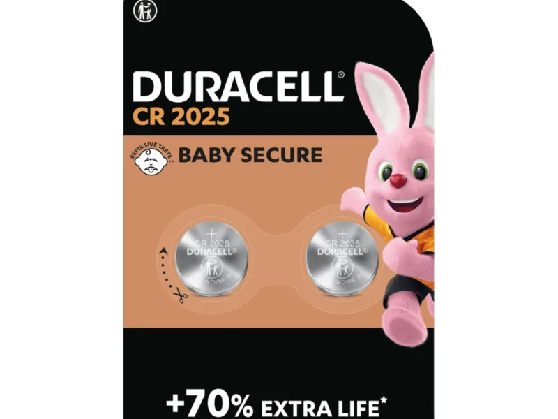 DURACELL_BOTTONE_CR2025_R2M Batteria a Bottone Duracell CR2025 Litio 3V - Confezione da 2