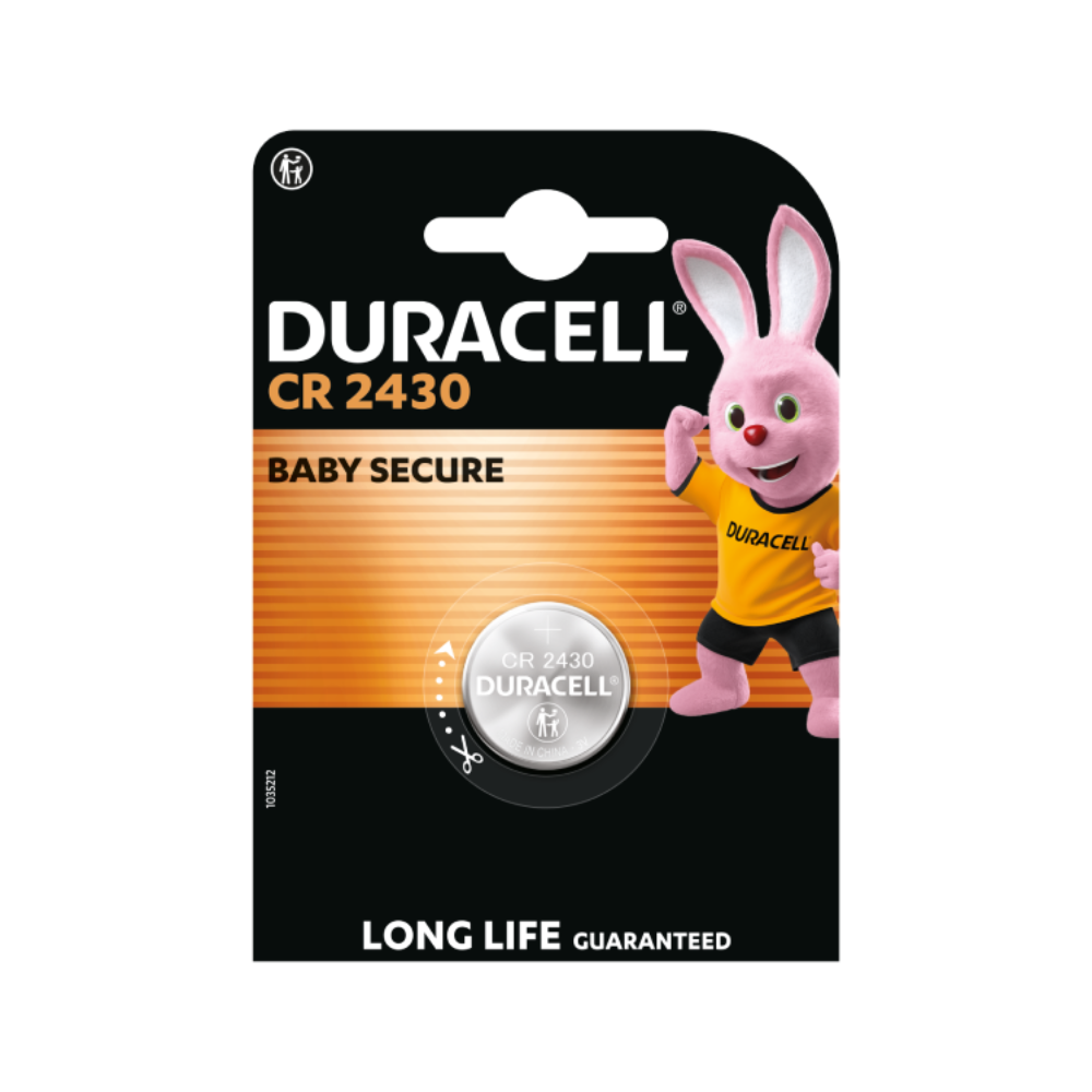 Batteria a Bottone Duracell CR2430 Litio 3V