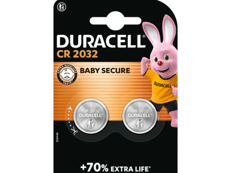 DURACELL_CR2032_R2M Batteria a Bottone Duracell CR2032 Litio 3V - Confezione da 2
